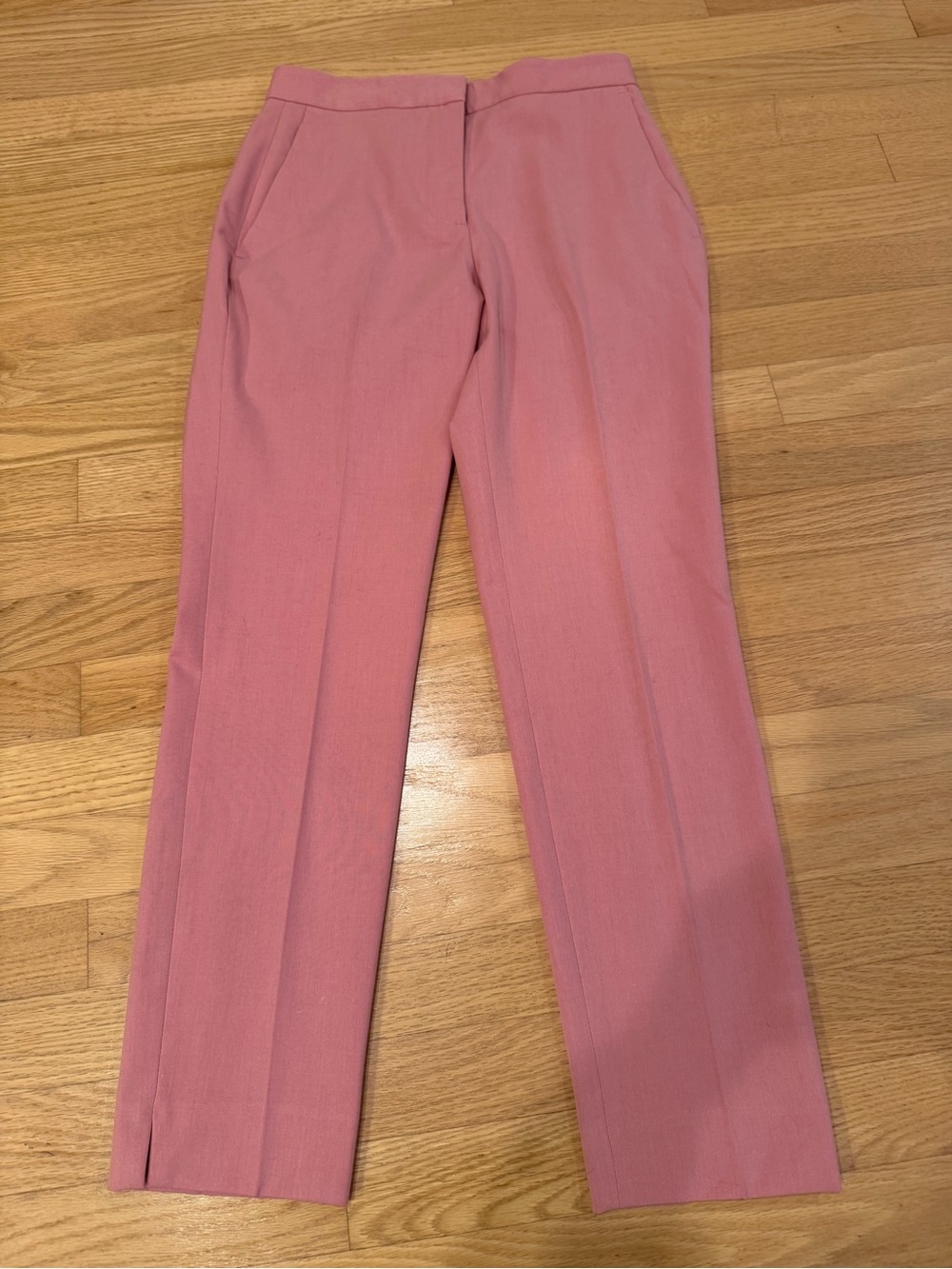 Zara Pink Straight-Leg Dress Pants